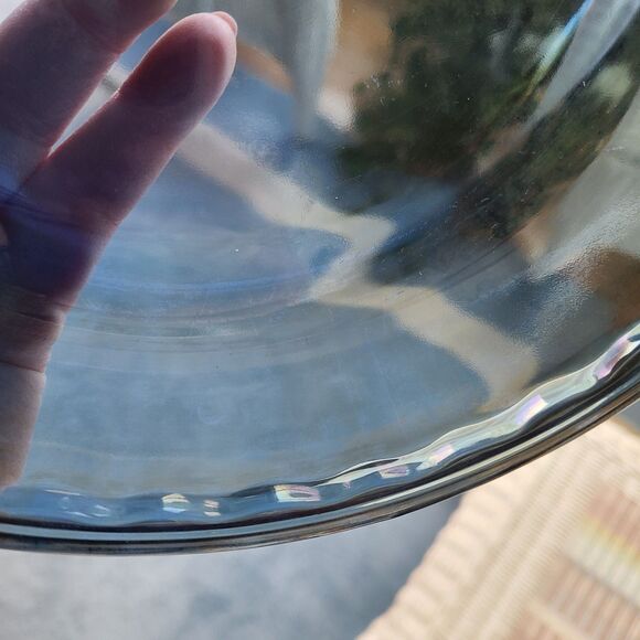 Vintage Anchor Hocking Ovenware Cobalt Blue Deep Dish 9-Inch 1 Qt. Pie Plate - Picture 7 of 8